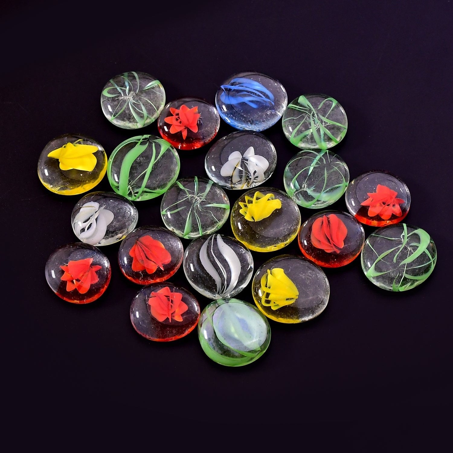 4019 Glass Gem Stone, Flat Round Marbles Pebbles for Vase Fillers, Attractive pebbles for Aquarium Fish Tank. DeoDap 4019 Glass Gem Stone, Flat Round Marbles Pebbles for Vase Fillers, Attractive pebbles for Aquarium Fish Tank. DeoDap